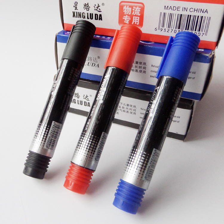 Star Luda X-200 Oil marker Red blue black marking pen Express logistics big pen stationery wholesale