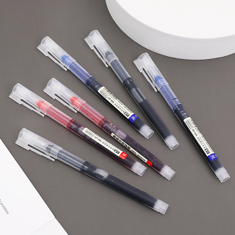 Simple Direct Liquid Neutral Pen Students Creative Roller Pen Large Capacity Quick Drying Direct Liquid Pen Test Learning Signature Pen Specification drawing
