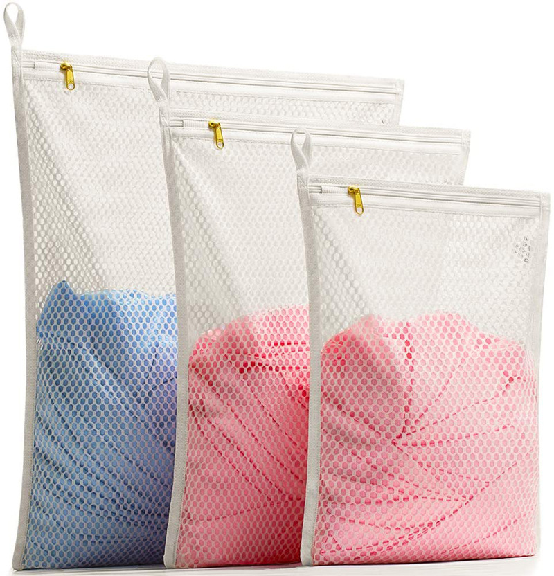 Thickened Fine Mesh Laundry Bag Mesh Care Bag Customized Care Bag Set High-End Clothing Gifts Customized Polyester Bag Specification drawing