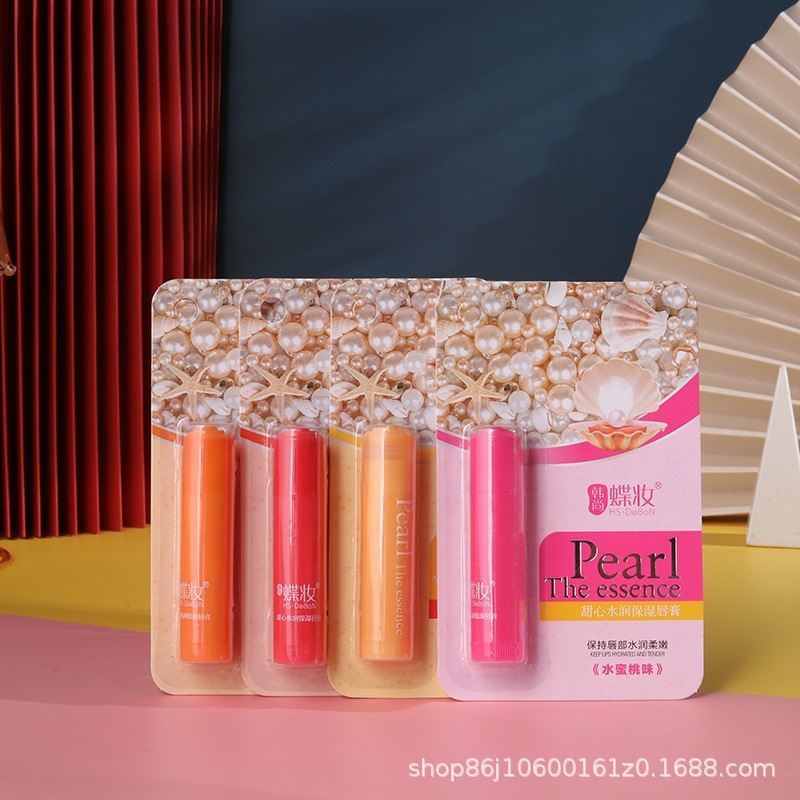 Hanshang Butterfly Makeup Pearl Honey Hydrating Moisturizing Lip Balm Moisturizing Moisturizing Lip Care details Picture