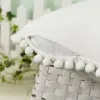 Cross-border InS-style velvet ball pillowcase, Nordic simple solid color cushion cover, Christmas sofa pillow cover details Picture
