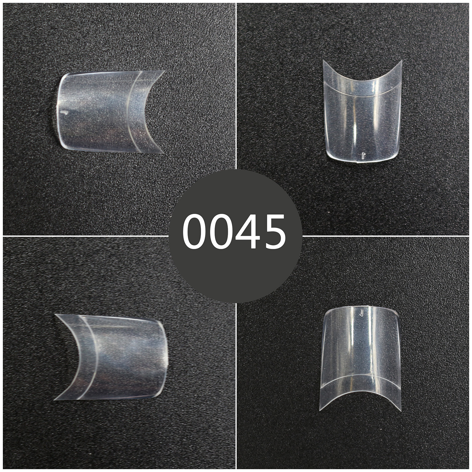500 pieces of bagged fake nail art pieces, short French semi-stickers, French cross-border products, sold from the factory