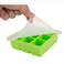 食品级硅胶带盖冰格 方形9孔硅胶婴儿辅食盒 家用冻冰块制冰盒图
