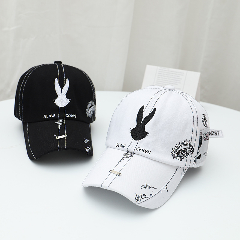 Hipster same style Bugs Bunny baseball cap men's and women's outdoor sports leisure 100 couples summer shade cap