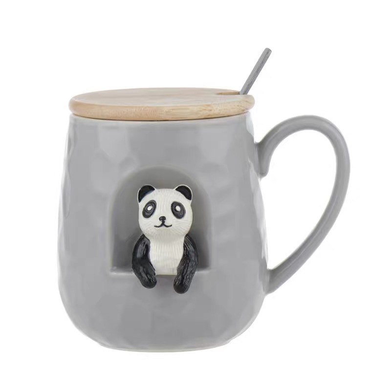 New products of cartoon ceramic Shiba Inu mugs with LIDS, spoon relief dog water cups, breakfast couple cups and office cups are now available Item Picture
