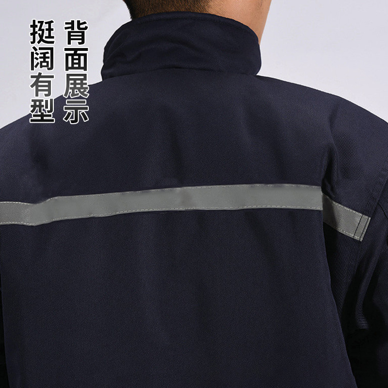 冬季工作服棉白底实物图