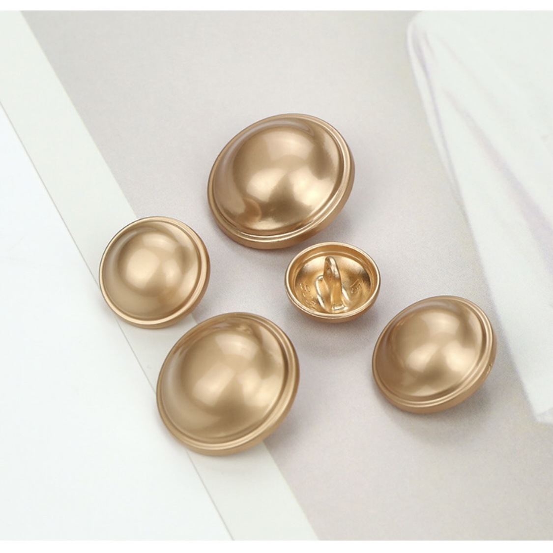 Stylish Metal Fine Edged Mushroom Button Coat Shirt Casual Suit Coat Button Simple Decorative Hand Stitched Buttons Specification drawing