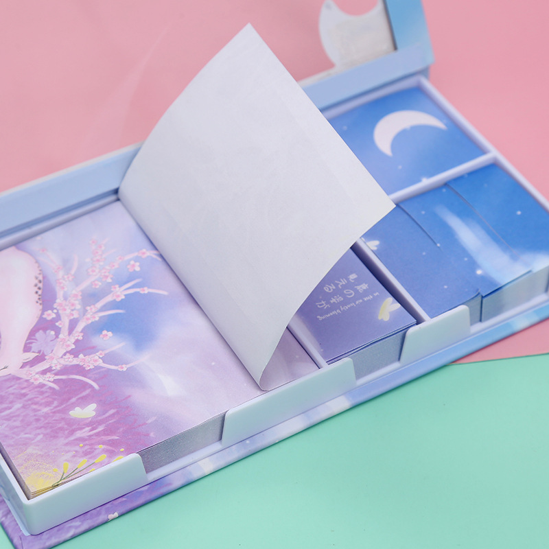 Student sticky notes can be torn N times and affixed with 600 sticky notes in personalized candy colors Application Scenario