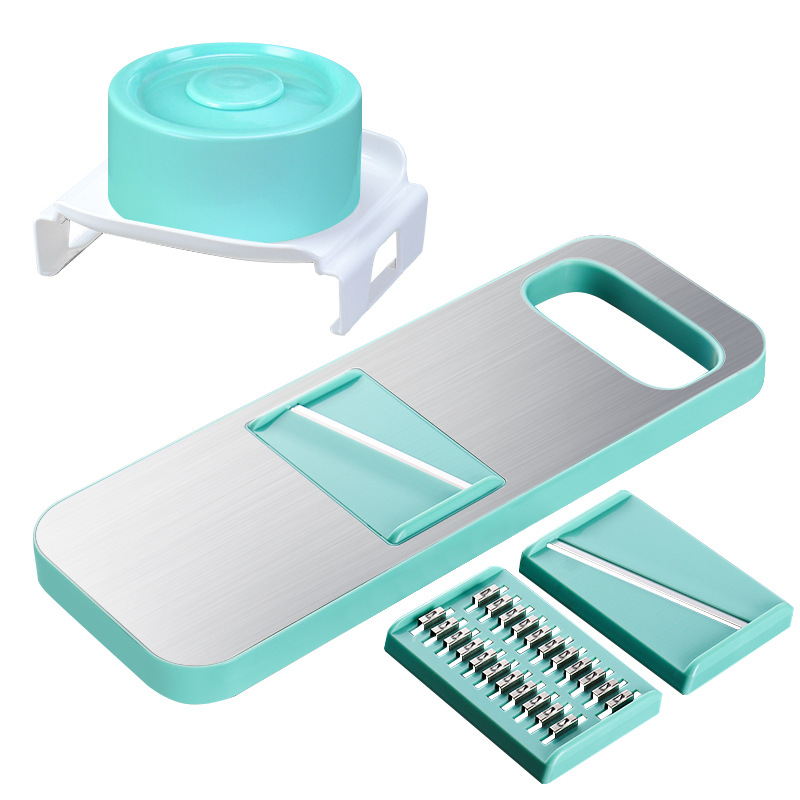 Keok kitchen small tools, multi-functional stainless steel kitchenware, vegetable cutter, potato grater, wave knife slicer Item Picture