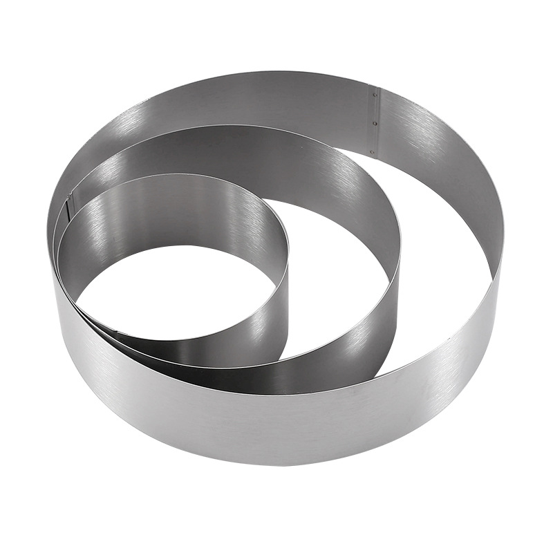Baking Tools Diy Stainless Steel Mousse Ring Cake Tin Cake Ring Three-Piece Cake Making Tools And Supplies Item Picture