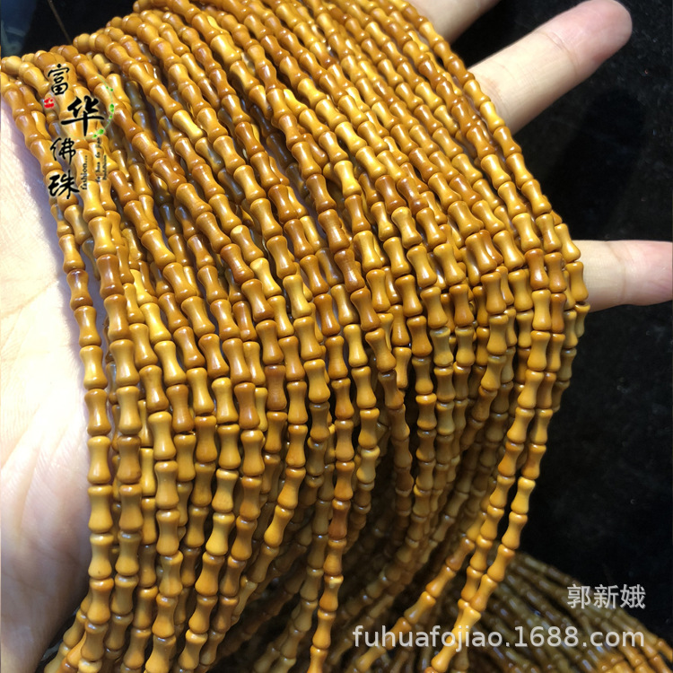 【富华配件】/3*6/佛珠配饰白底实物图