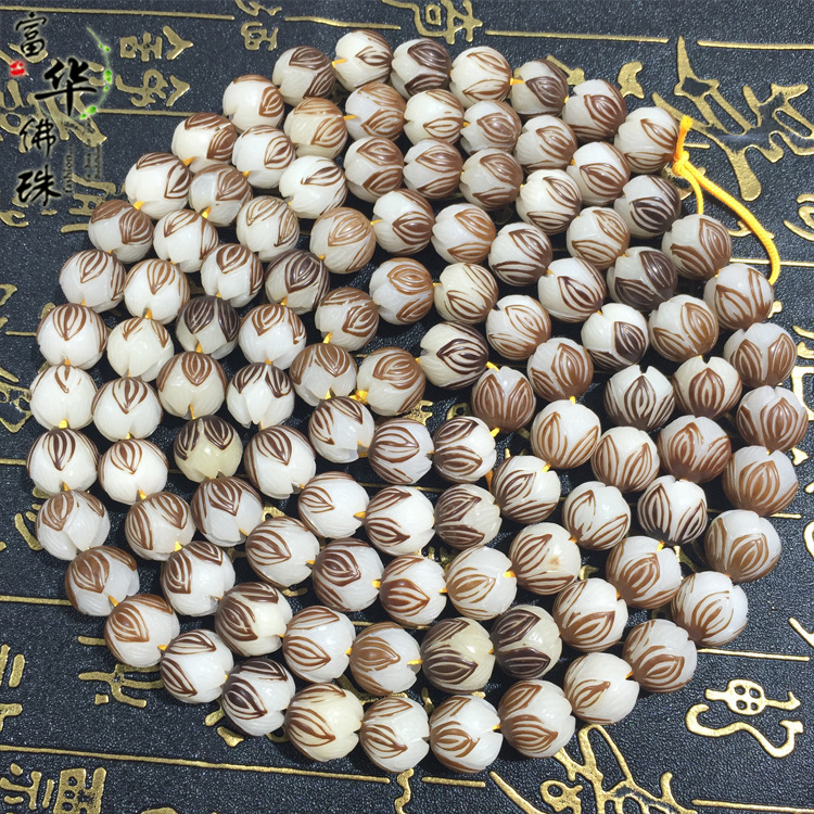 【富华】天然/菩提根/精雕莲花产品图
