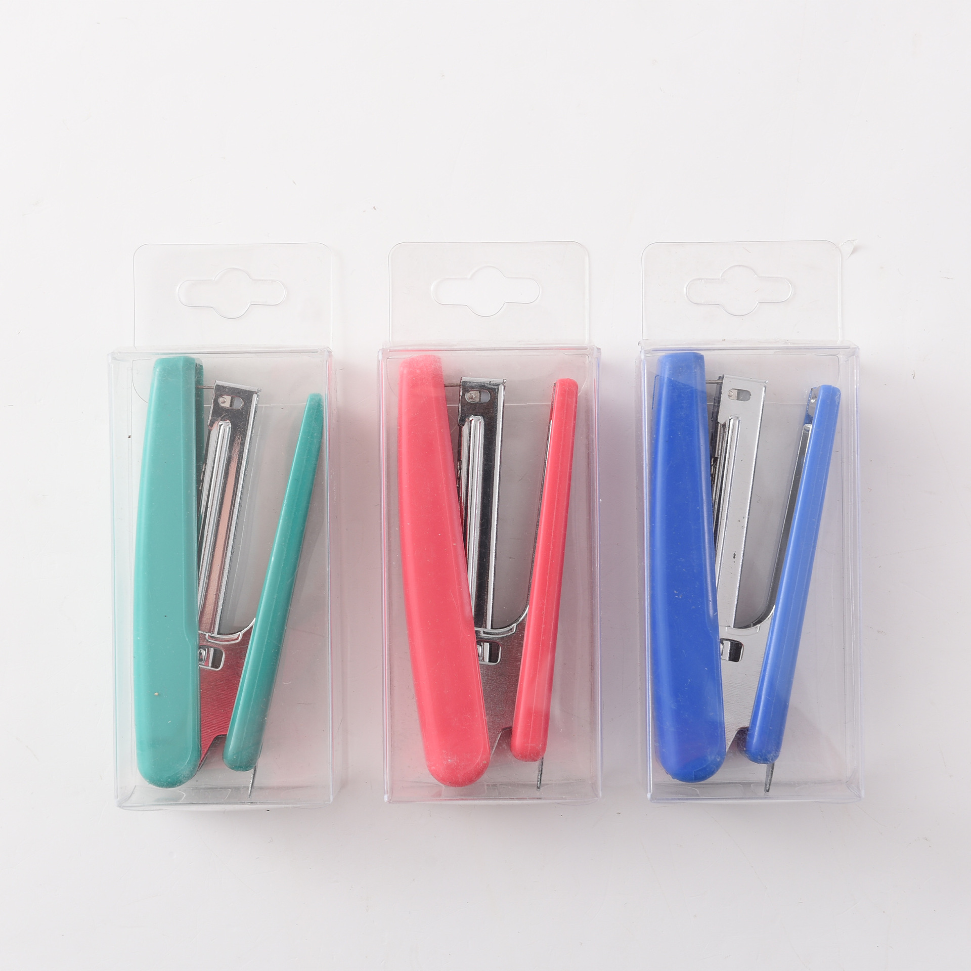Factory direct supply cross-border exclusive 0116R Metal 3-color stapler, metal multi-functional labor-saving type, factory dedicated