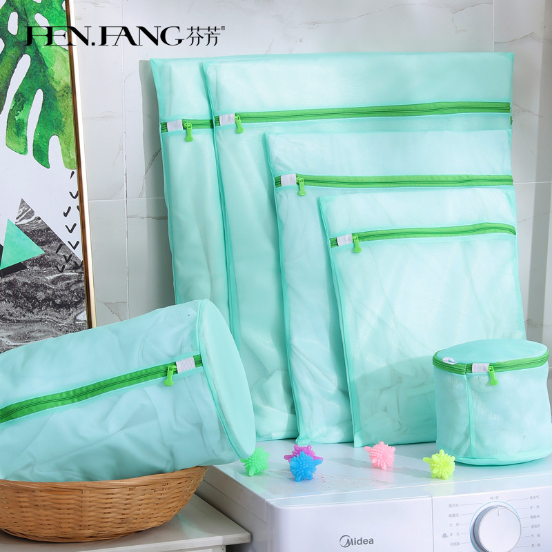 Color Fine Mesh Set Individual Laundry Care Bag Underwear Machine Wash Protective Bag Mesh Anti-Deformation Household Laundry Bag details Picture