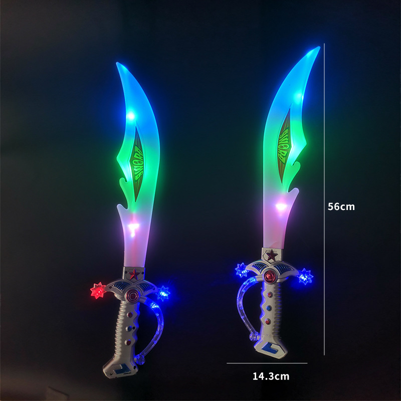 Luminous sword, broadsword, flashing music, broadsword, 2021 children's new style supply, street stall small toy wholesale manufacturer Application Scenario