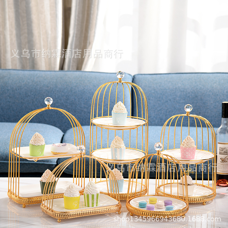 Dessert Table Display Stand Dessert Cake Tray Ceramic Iron Table Cake Stand Afternoon Tea Heart Stand details Picture