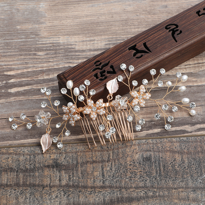 Pearl hair pins, ancient-style Hanfu hair accessories, bride's coiled hair hairpins, wedding dress hairpins, wholesale of ancient costume headwear details Picture