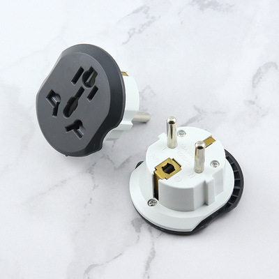 German standard adapter plugs, European standard travel plugs, European standard multi-purpose sockets, French, Korean and Russian plugs details Picture