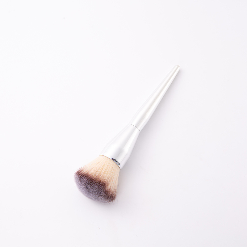 Manufacturer Custom Wholesale Single Makeup Brush Fiber Hair Non-Hair Blush Brush Electroplating Handle Brush Beauty Makeup Tools Specification drawing
