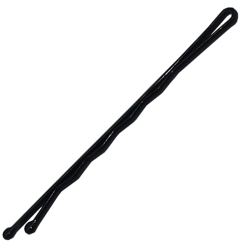 50 Bagged Simple Base Black Hair Clip One Line Clip 5.5Cm Girl's Side Shredded Bangs Clip Edge Clip Item Picture