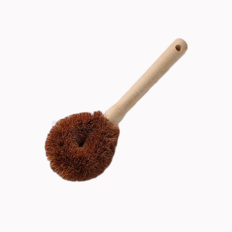 Non-stick oil-coir palm brush, household dirt removal cleaning brush, pot washing brush, kitchen pot brush, bowl brush, 2 yuan, street stall, street stall Item Picture
