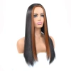 European and American long straight hair wig, mid-parted dyed light brown long hair wig, soft and natural long wig for women Application Scenario