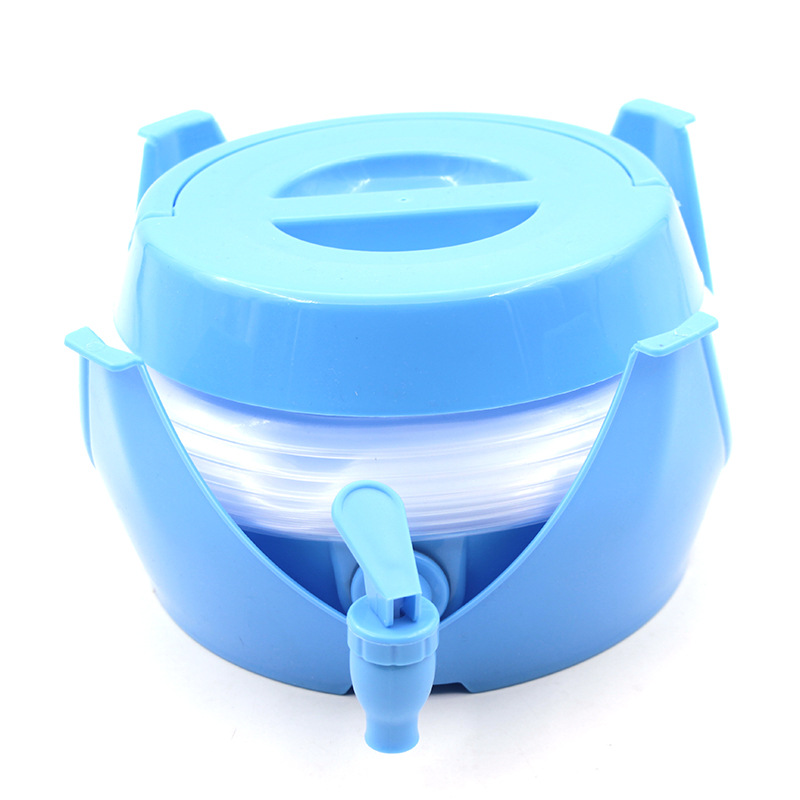 Outdoor camping folding telescopic water storage bucket, food-grade multi-functional drinking pure water bucket, portable car beer bucket Item Picture