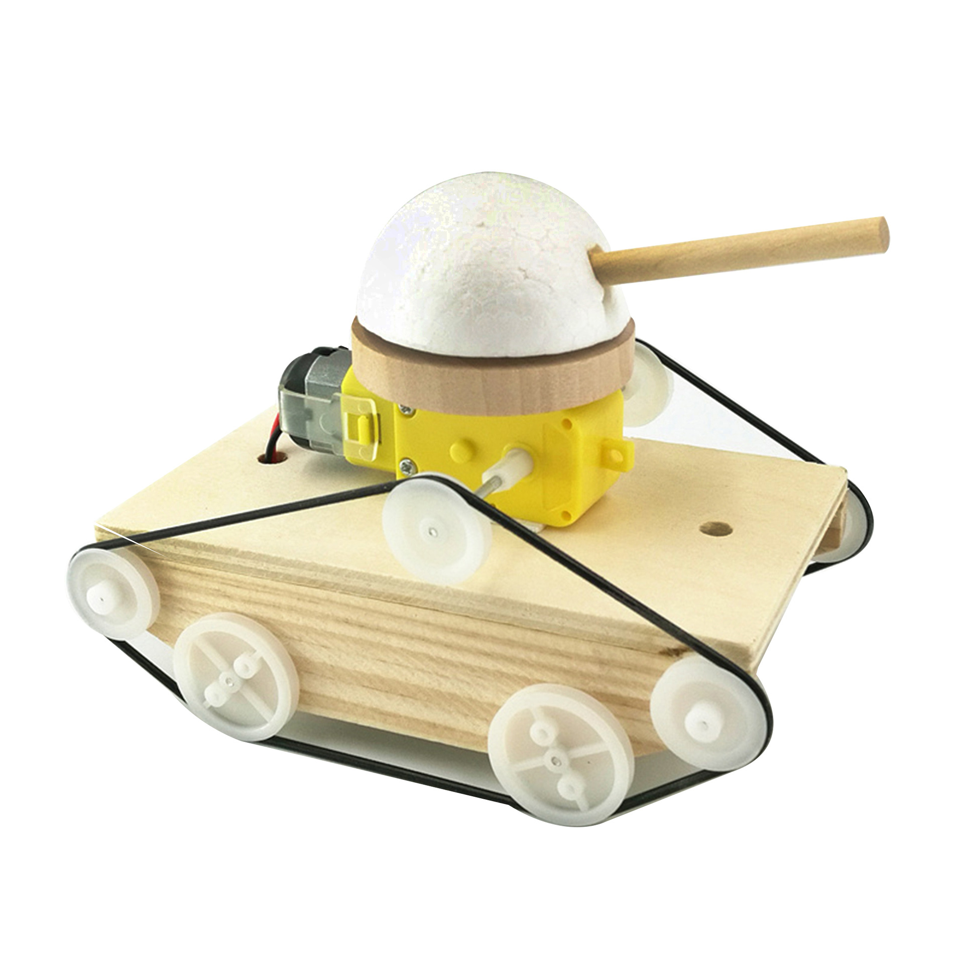diy crawler tank car assembly materials for children