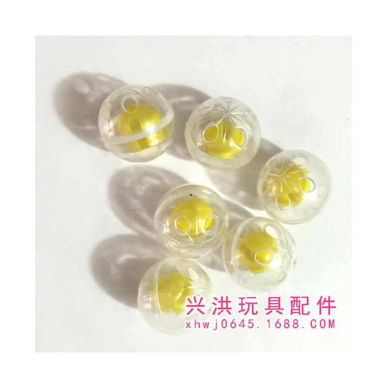 Plush Toy Eyes Nose Accessories 5 Holes Plastic Bell 26Mm Rattle Plastic Bell Ring Ring Ball Item Picture