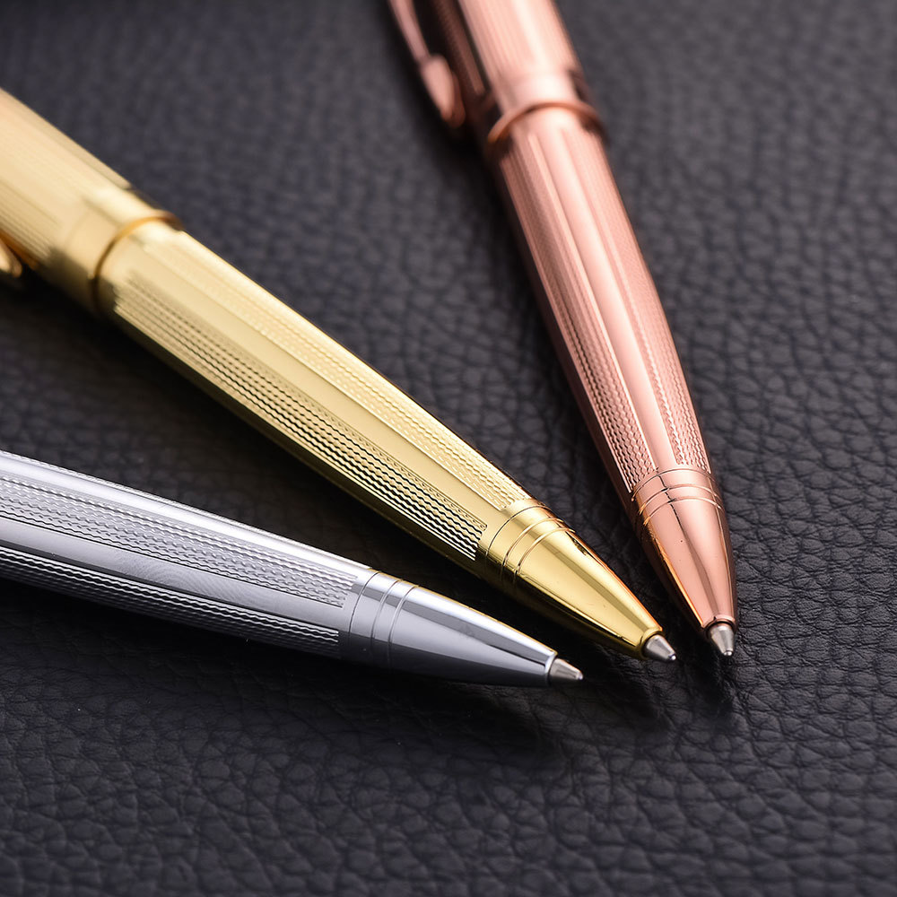 New fashionable and creative ballpoint pen, business ballpoint pen customization company LOGO, rose gold metal ballpoint pen Item Picture