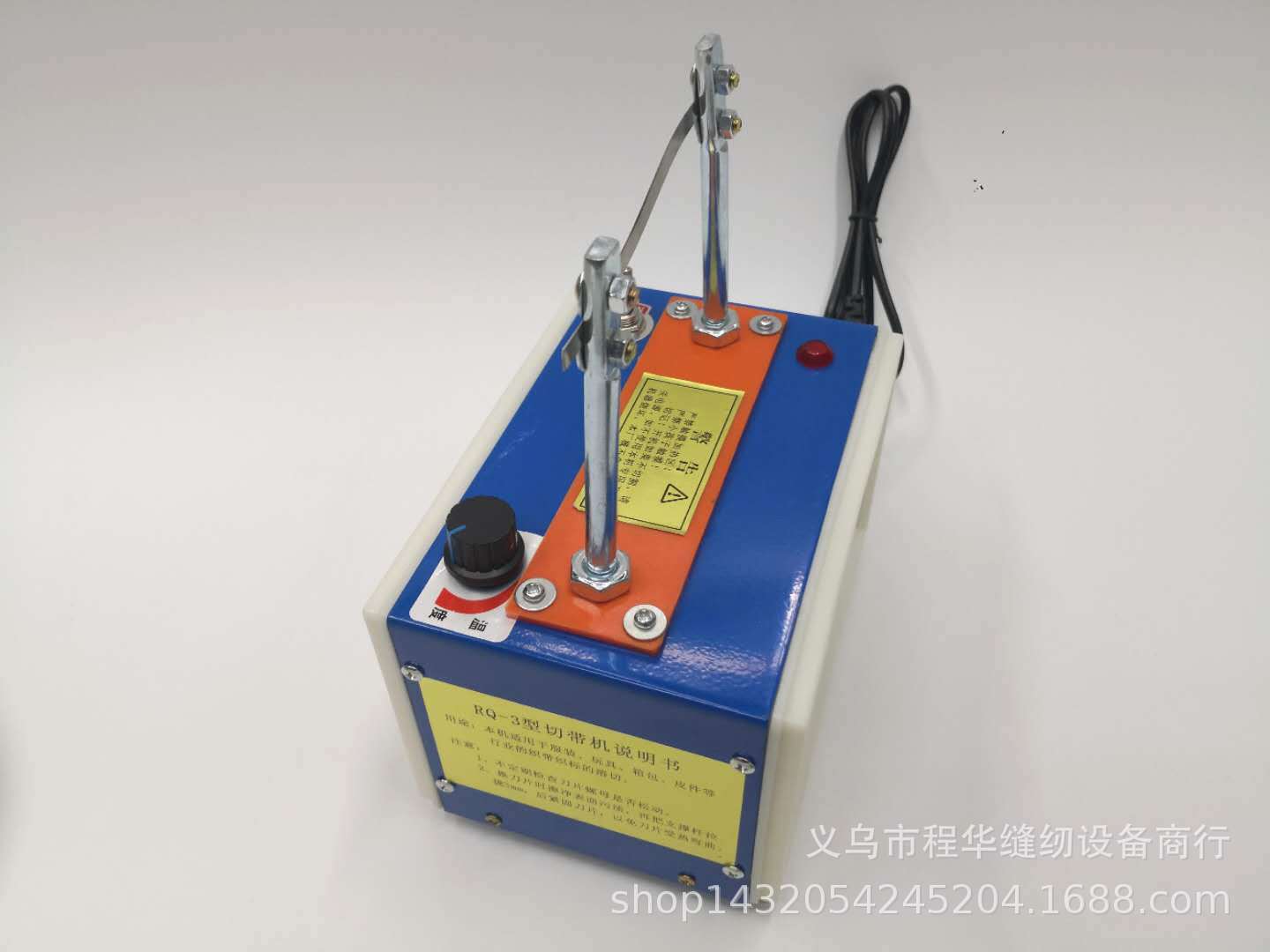 Free shipping for small manual tape cutting machines, woven tapes, ribbon labels, satin ribbons, threaded tapes, rubber bands, Velcro tapes, etc Application Scenario