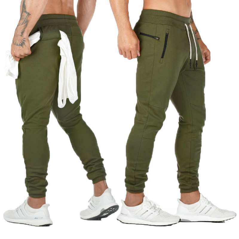 Logo-Free Muscle Euro-American Sweatpants Men's Fitness Hanging Towel Pants Running Training Shorts Application Scenario