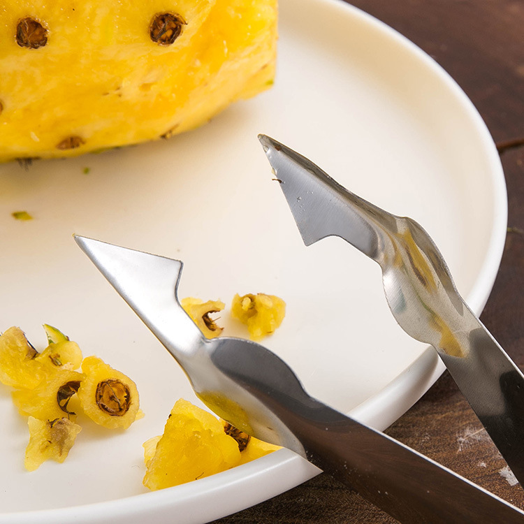 Stainless steel pineapple eye remover, potato eye remover, pineapple stem remover, strawberry eye digging kitchen tools wholesale details Picture