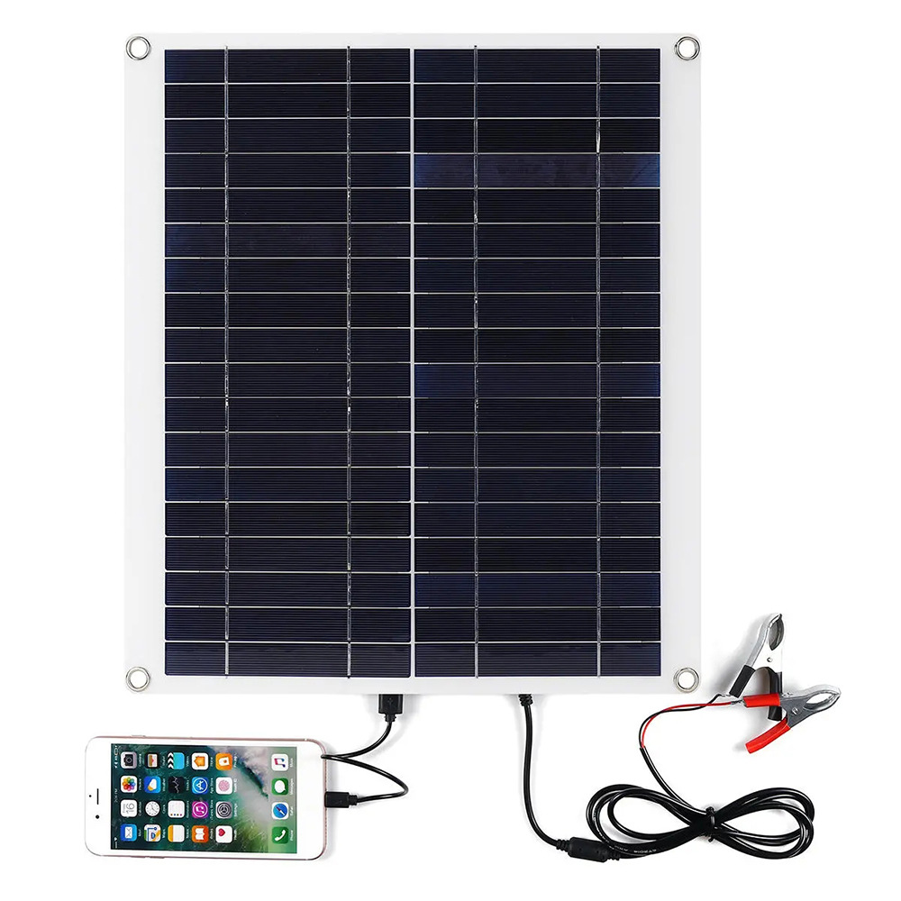 Factory Stock 20W 18V Solar Panels Solar Car Charger Outdoor Mobile Phone Charging Panel Application Scenario
