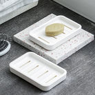 北欧风家用沥水创意大号双层香皂肥皂盒日式加厚卫生间置物架批发