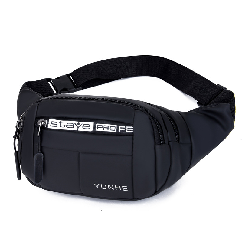 Foreign Trade Waist Pack Wholesale Men's Leather Chest Bag Large Capacity Women's Waist Pack Crossbody Bag Business Outdoor Mobile Phone Bag Item Picture