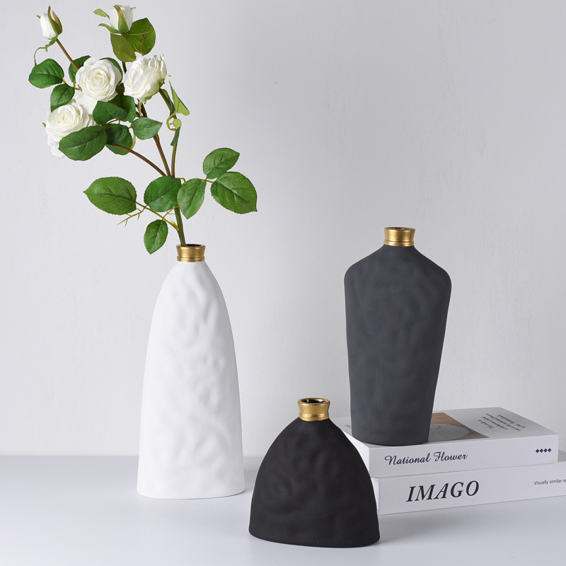 chinagoods北欧现代简约陶瓷花瓶样板间酒店家居客厅酒柜餐桌面家居软装饰品摆设