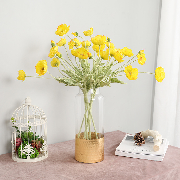 New Chinese Home Decoration Fake Flower Yumei Wedding Tabletop Decoration 4 Head Hair details Picture