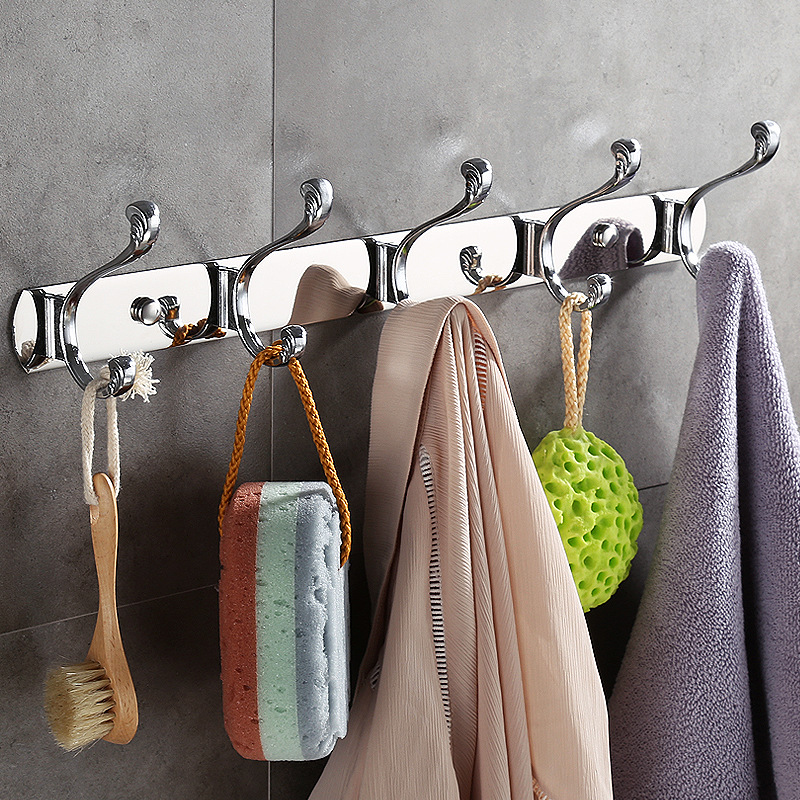 Hardware hooks, row hooks, wall-mounted large coat hooks, towel hooks, clothing and hat hooks, bathroom coat hooks, coat hook racks Specification image