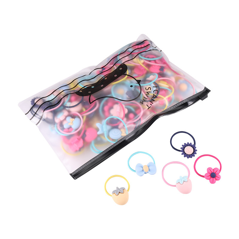 Storage Bag For Children Rubber Bands Do Not Hurt Hair Cord For Girls Baby Hair Accessories Hair Band Tie Hair Rubber Band Headwear For Girls Item Picture