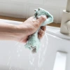 Scouring pads, daily cleaning cloths, kitchen and household absorbent dishcloths, thickened dishwashing towels that do not shed fibers and are easy to clean Application Scenario