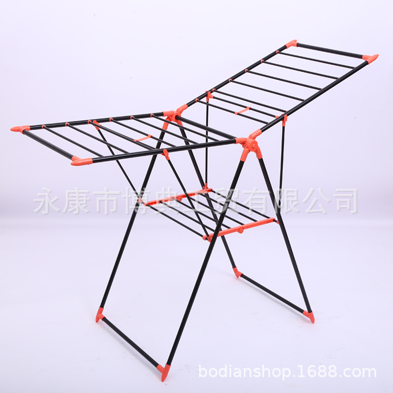 19 Tube Iron Drying Rack European Drying Rack Floor Folding Drying Rack Wing Folding Drying Rack Folding Drying Rack Specification drawing