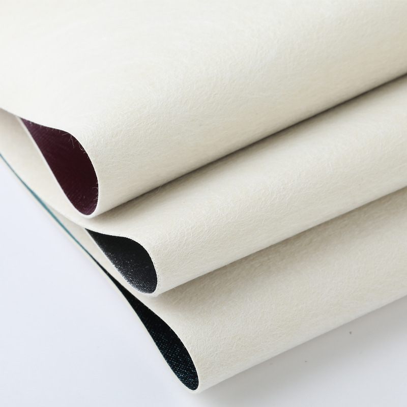 Leather fabric for bags, PVC film, decorative leather, white base, tear-resistant, cross pattern handbag, laser leather Specification image