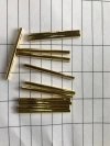 2.5*35 round straight copper tube, golden color-preserving oil-sealed jewelry accessories, shoe ornaments, pendants, earrings, diy tube accessories Item Picture