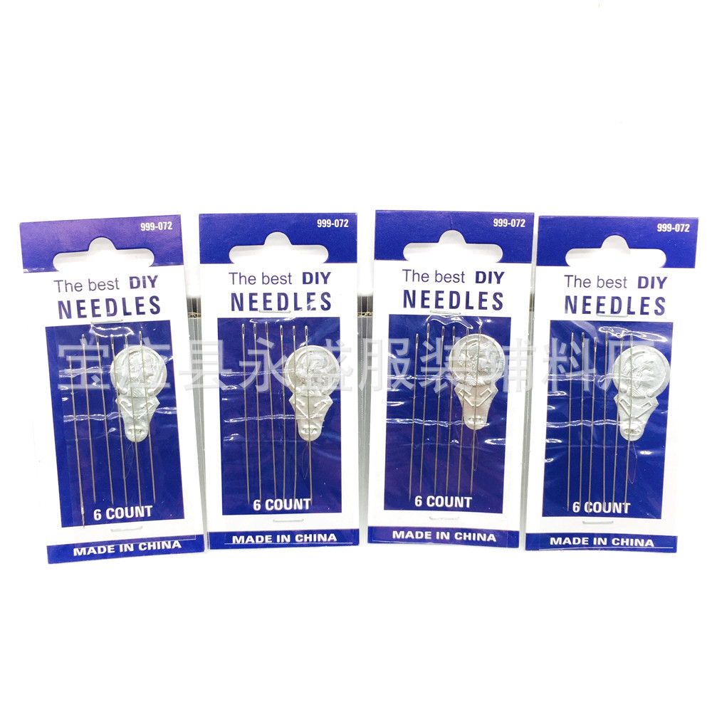 6 sets of beading needles with a threading tool for home use. For elderly people to string beading, join hands with the sewing needle and card suction manufacturer for wholesale