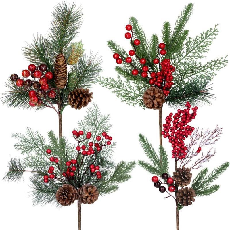 DIY Christmas decoration bouquets, wreaths, Christmas trees, festive window displays, bar scenes, and simulated pinecone accessories Specification image