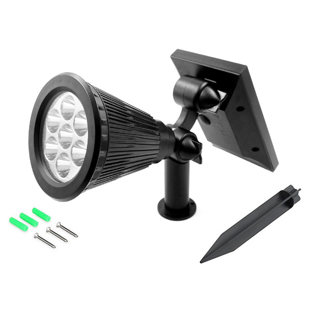 Luz de inundación solar de 7LED luz de césped solar de patio de tierra 4LED luz de césped de paisaje RGB colorida Item Picture