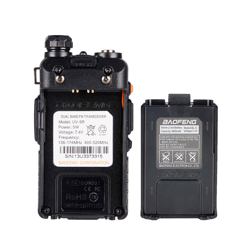 Baofeng Walkie-Talkie Uv5r Factory Direct Sales Baofeng Handheld Machine For Civil High-Power Outdoor Application Scenario