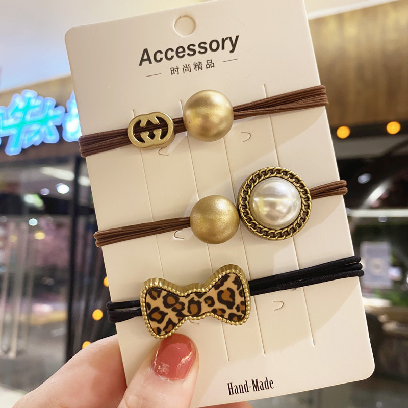 Net Red Head String Head Accessories Rubber Band Hair Band Adult Female Student Korean Version Simple Cute Rubber Band Hair Ins details Picture