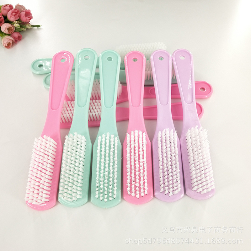 【3-7区】716彩色鞋刷 480/箱716彩鞋刷长柄塑料鞋刷硬毛鞋刷子糖果色鞋刷1元2元货源批发